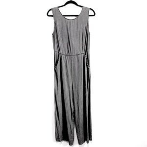 1250C Grey Sleeveless Jumpsuit